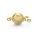 Brass metal ball clasp 10mm - Gold